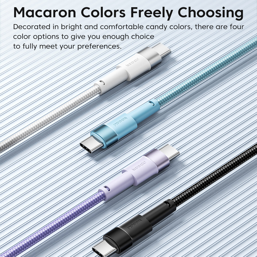 TOOCKI TQ-X16A3 1m USB to Type-C 3A Fast Charging Data Cable Braided Wire TOOCKI TQ-X16A3 1m USB to Type-C 3A Fast Charging Data Cable Braided Wire